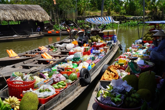 Marche flottant de Cai Be – Tien Giang, Vietnam