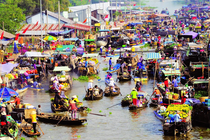 Marché flottant de Cai Be