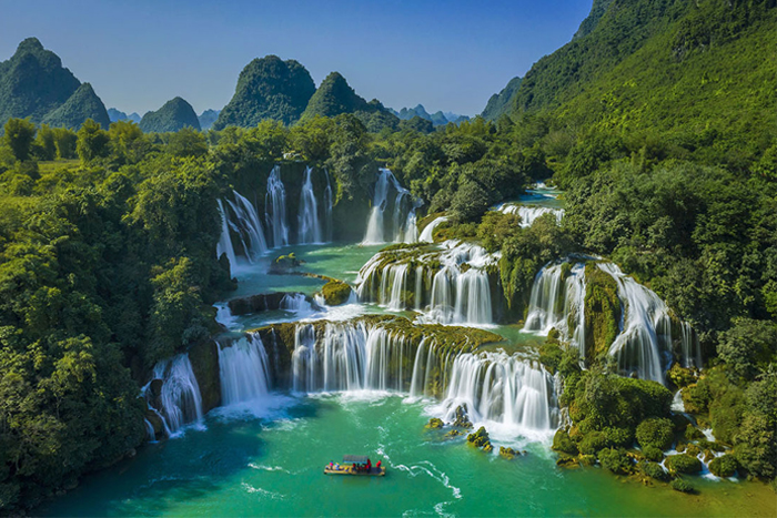 Cascade de Ban Gioc à Cao Bang Vietnam