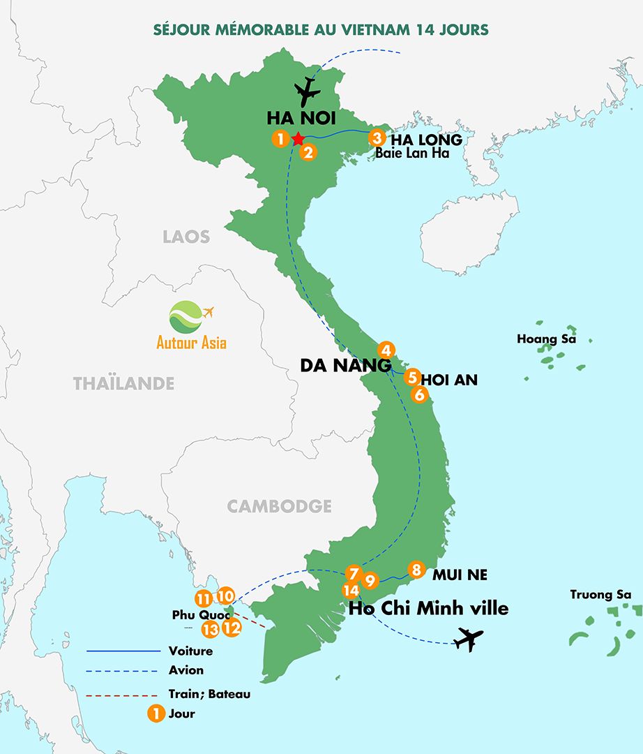 --> Personnalisez votre séjour au Vietnam incontournable et plage