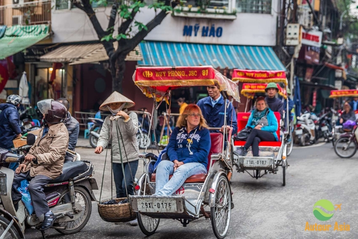 Le vieux quartier animé de la capitale Hanoï