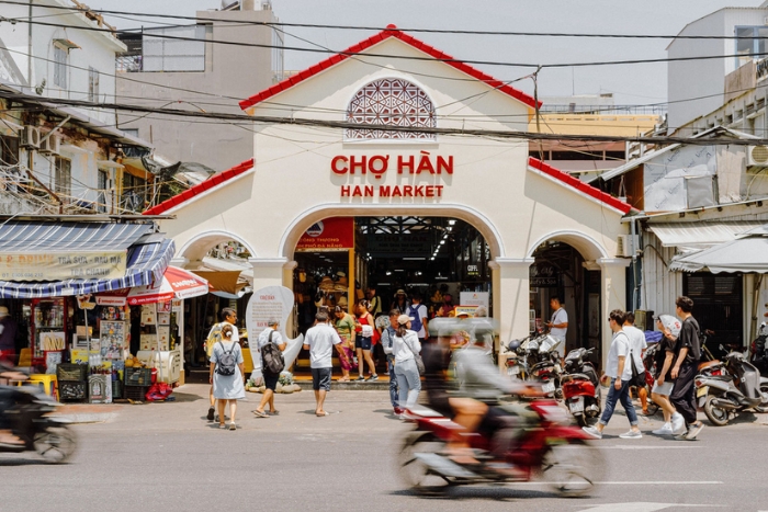 Marché de Han, un lieu très vivant où les habitants font leurs courses
