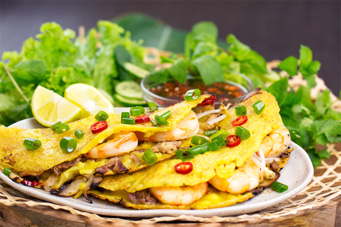 Que manger à Da Nang ? Crêpes vietnamiennes