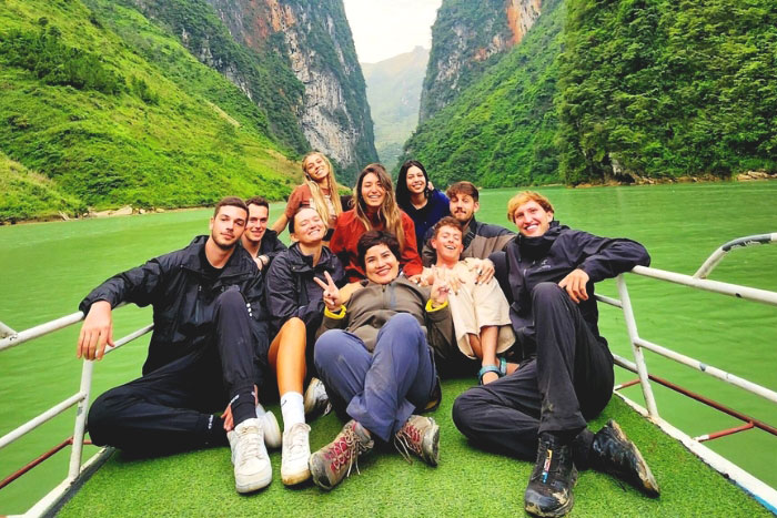 Experience boating on the Nho Que River Ha Giang Vietnam