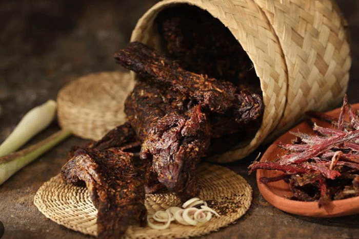  La viande de buffle fumée 