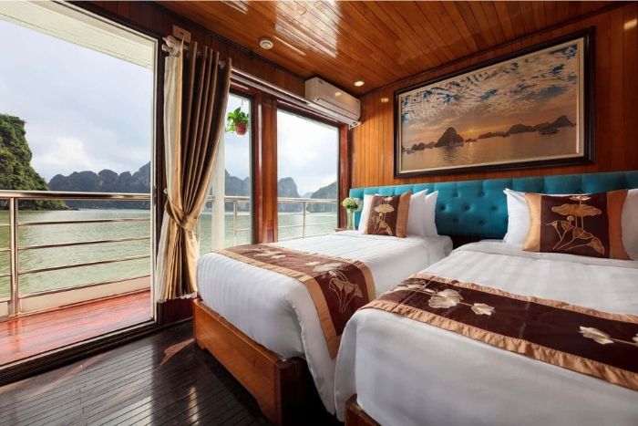 Notre cabin dans la jonque Cozy Bay