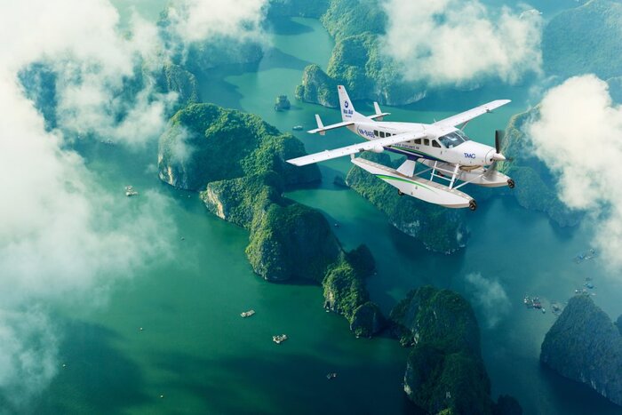 Voyager en hydravion pour se déplacer Hanoi Halong