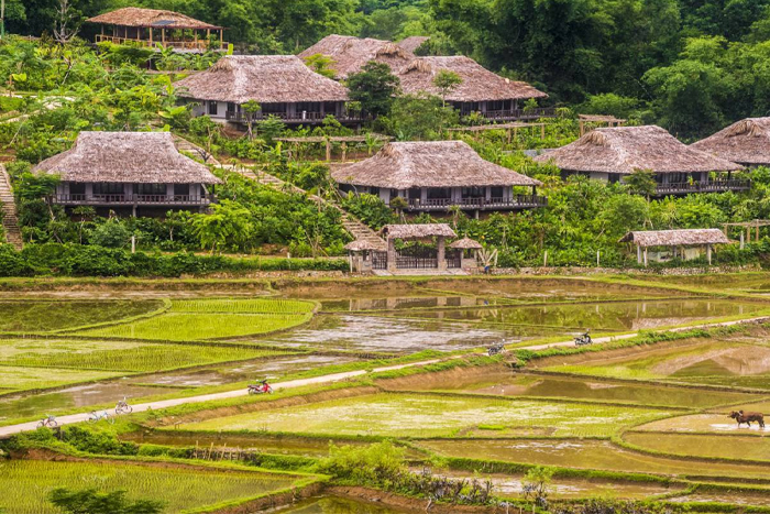 Architecture traditionnelle des Thai à Mai Chau