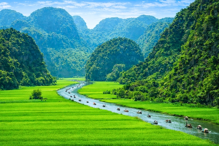 Tam Coc en mars et avril - Rizières verdoyantes et climat agréable