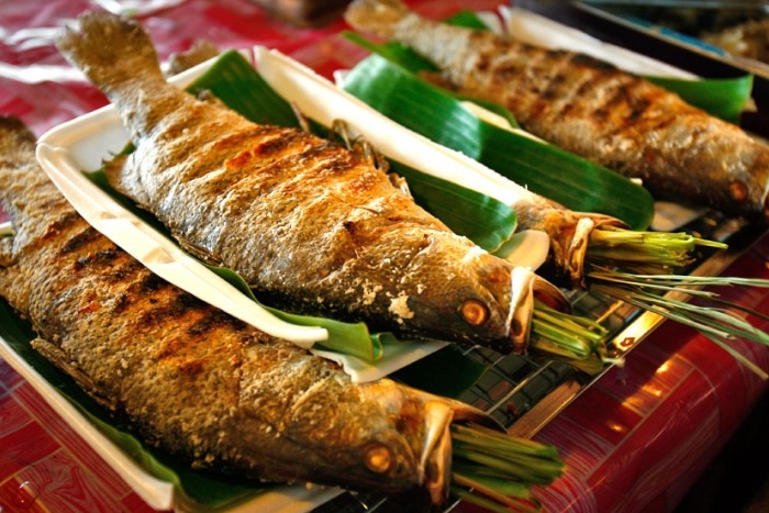 Poisson grillé Pa Pinh Top à Mu Cang Chai
