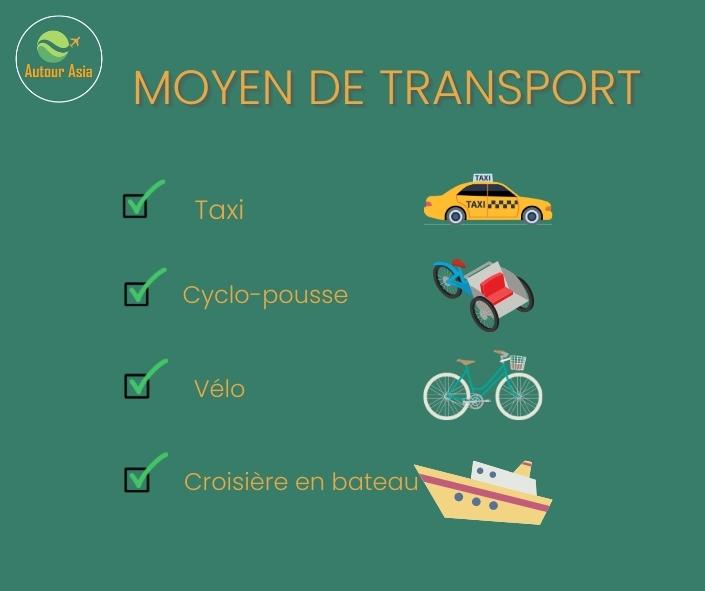 Choisissez le moyen de transport